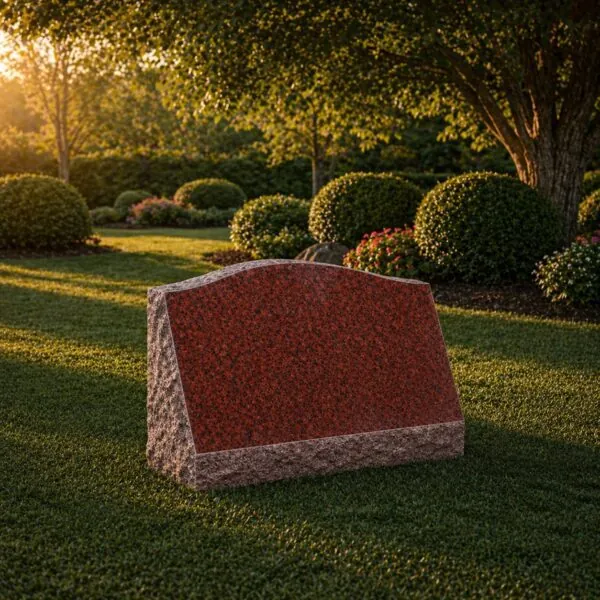 Slant Granite Headstone